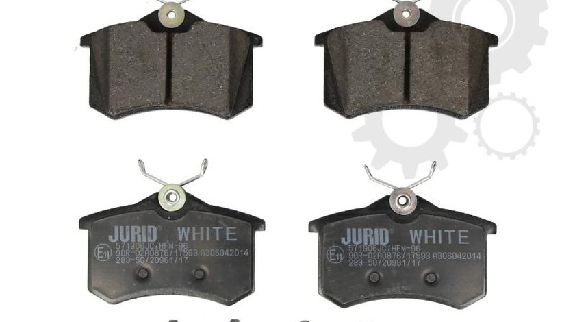 set placute frana,frana disc PEUGEOT 307 CC (3B) Producator JURID 571906JC