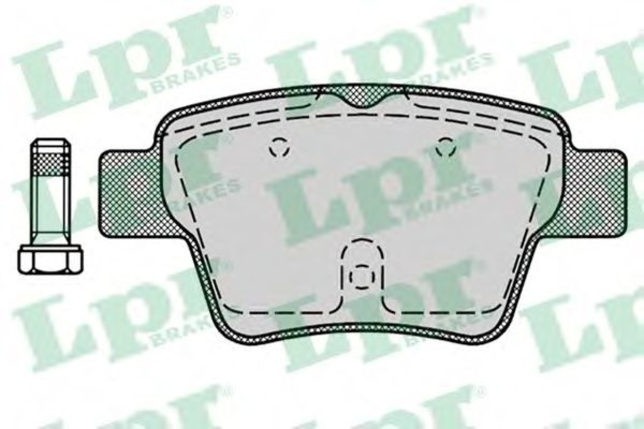 Set placute frana,frana disc PEUGEOT 307 CC (3B) (2003 - 2016) LPR 05P1278 piesa NOUA
