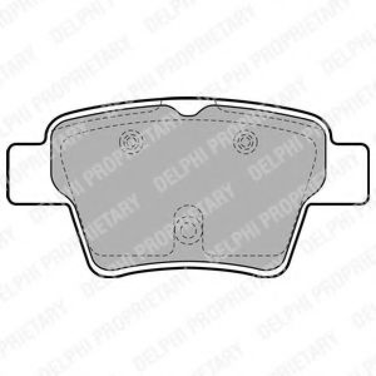 Set placute frana,frana disc PEUGEOT 307 CC (3B) (2003 - 2016) DELPHI LP1926 piesa NOUA