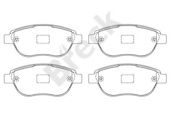 Set placute frana,frana disc PEUGEOT 307 SW (3H) (2002 - 2016) Break 23600 00 701 00 piesa NOUA