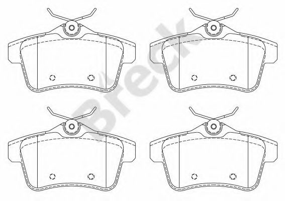 Set placute frana,frana disc PEUGEOT 308 (4A, 4C) (2007 - 2016) Break 24922 00 704 00 piesa NOUA