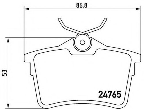 Set placute frana,frana disc PEUGEOT 308 (4A, 4C) (2007 - 2016) BREMBO P 61 084 piesa NOUA
