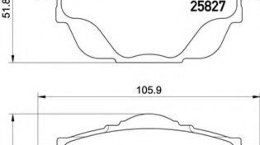 Set placute frana,frana disc PEUGEOT 308 II (2013 - 2016) BREMBO P 61 124 piesa NOUA