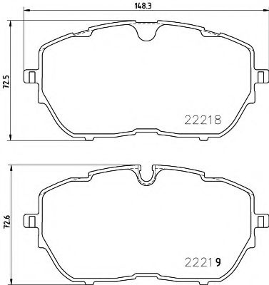 Set placute frana,frana disc PEUGEOT 308 II (2013 - 2016) TEXTAR 2221801 piesa NOUA