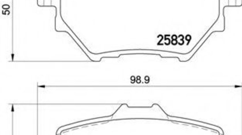 Set placute frana,frana disc PEUGEOT 308 II (2013 - 2016) BREMBO P 61 122 piesa NOUA