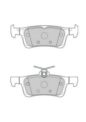 Set placute frana,frana disc PEUGEOT 308 II SW (2014 - 2016) FERODO FDB4695 piesa NOUA