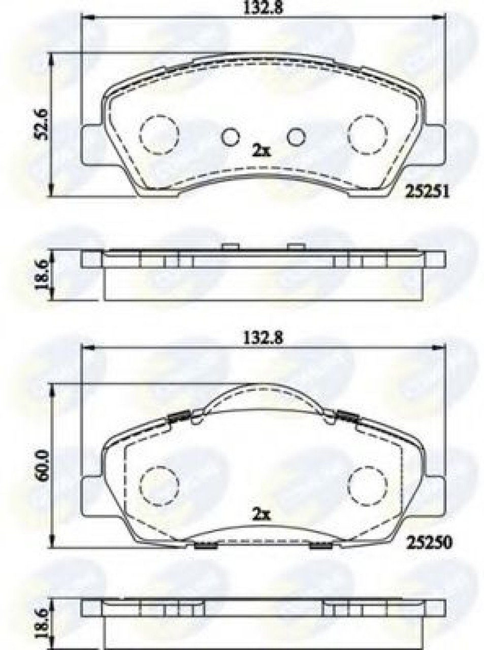 Set placute frana,frana disc PEUGEOT 308 II SW (2014 - 2016) COMLINE CBP02199 piesa NOUA