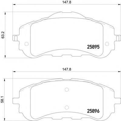 Set placute frana,frana disc PEUGEOT 308 SW (2007 - 2016) TEXTAR 2589501 piesa NOUA
