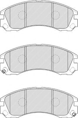 Set placute frana,frana disc PEUGEOT 4007 (GP) (2007 - 2016) FERODO FDB1993 piesa NOUA