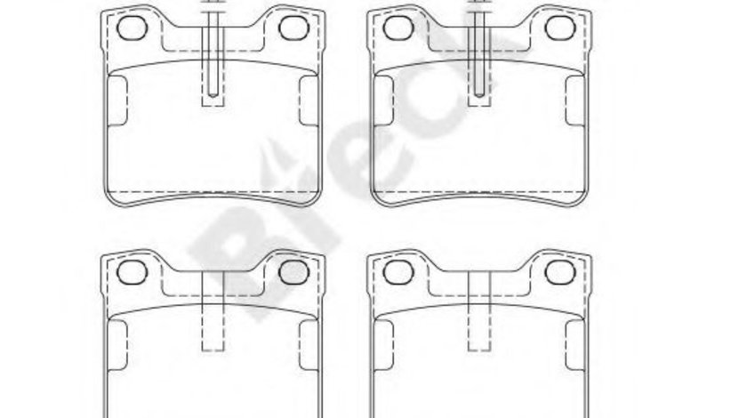 Set placute frana,frana disc PEUGEOT 406 (8B) (1995 - 2005) Break 21278 00 701 10 piesa NOUA