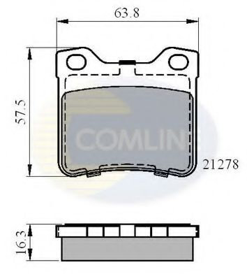 Set placute frana,frana disc PEUGEOT 406 (8B) (1995 - 2005) COMLINE CBP01060 piesa NOUA