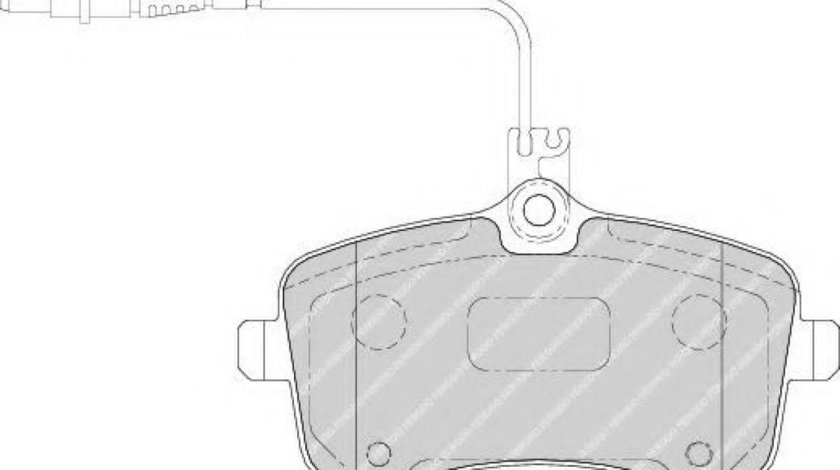 Set placute frana,frana disc PEUGEOT 407 (6D) (2004 - 2016) FERODO FDB1725 piesa NOUA