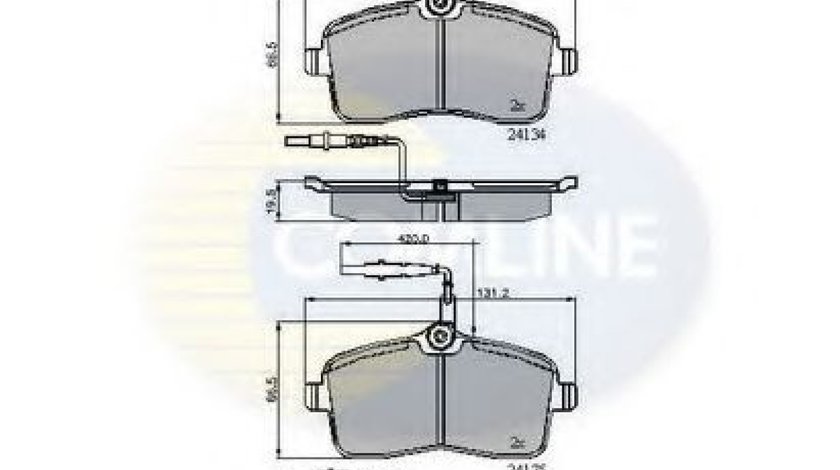 Set placute frana,frana disc PEUGEOT 407 (6D) (2004 - 2016) COMLINE CBP11250 piesa NOUA