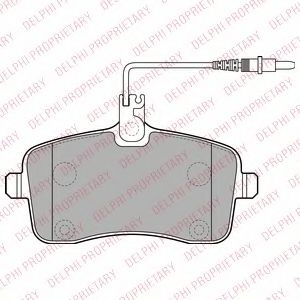 Set placute frana,frana disc PEUGEOT 407 (6D) (2004 - 2016) DELPHI LP2282 piesa NOUA