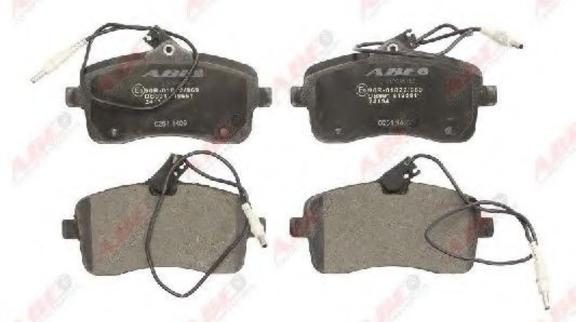 Set placute frana,frana disc PEUGEOT 407 (6D) (2004 - 2016) ABE C1P045ABE piesa NOUA