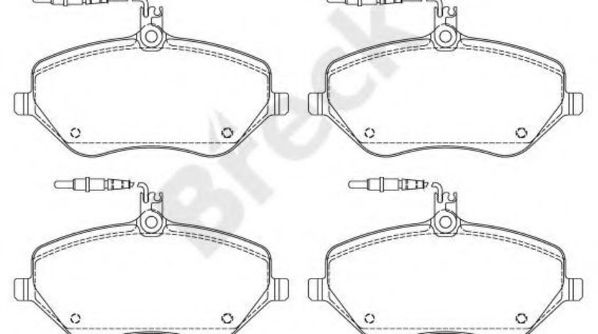 Set placute frana,frana disc PEUGEOT 407 (6D) (2004 - 2016) Break 24133 00 701 10 piesa NOUA