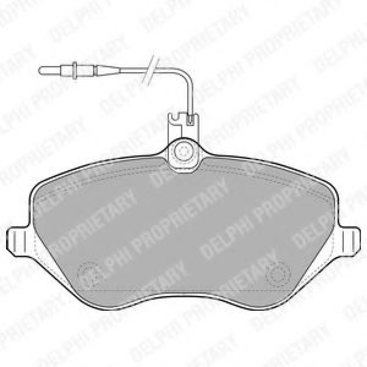 Set placute frana,frana disc PEUGEOT 407 SW (6E) (2004 - 2016) DELPHI LP1891 piesa NOUA