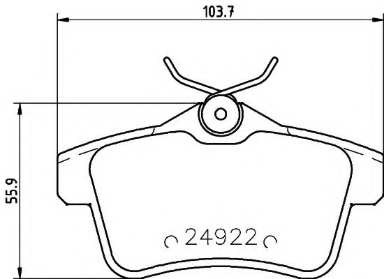 Set placute frana,frana disc PEUGEOT 5008 (2009 - 2016) TEXTAR 2492201 piesa NOUA