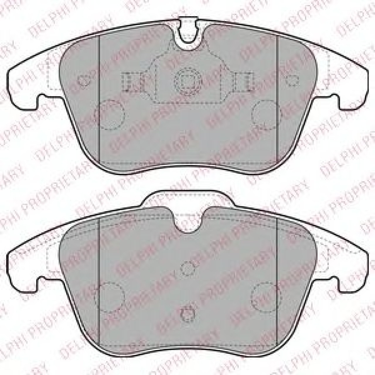 Set placute frana,frana disc PEUGEOT 508 (2010 - 2016) DELPHI LP2165 piesa NOUA