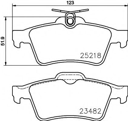 Set placute frana,frana disc PEUGEOT 508 (2010 - 2016) TEXTAR 2521801 piesa NOUA