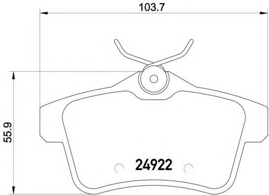 Set placute frana,frana disc PEUGEOT 508 (2010 - 2016) BREMBO P 61 114 piesa NOUA