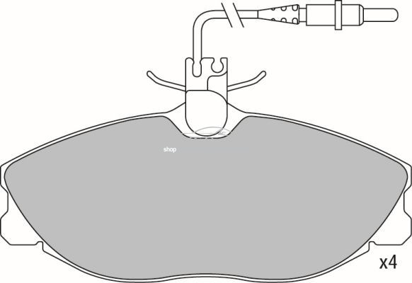 Set placute frana,frana disc PEUGEOT 607 (9D, 9U) (2000 - 2016) KRIEGER 0950006340 piesa NOUA