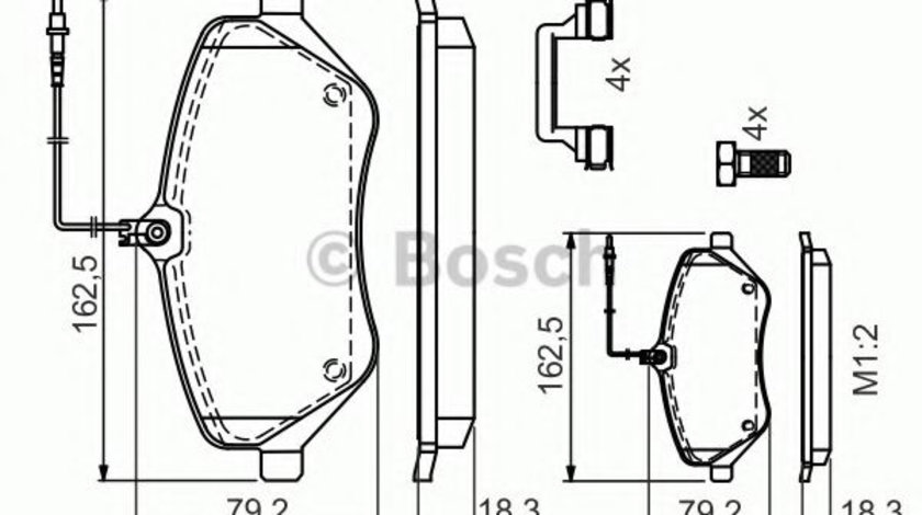 Set placute frana,frana disc PEUGEOT 607 (9D, 9U) (2000 - 2016) BOSCH 0 986 494 585 piesa NOUA