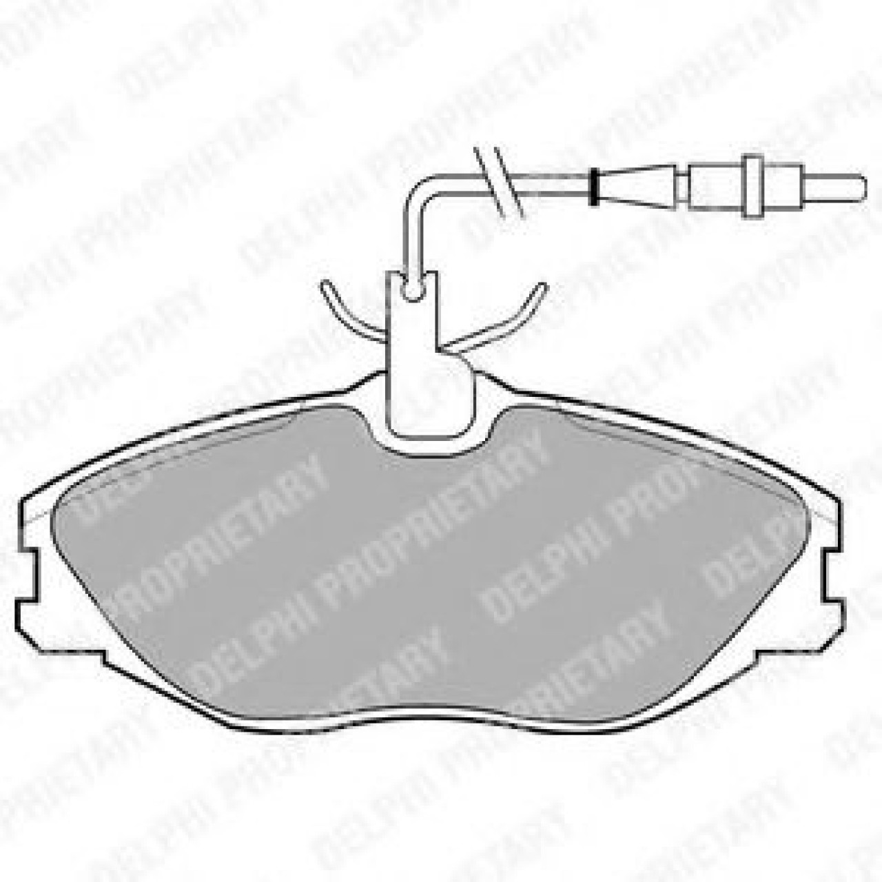 Set placute frana,frana disc PEUGEOT 607 (9D, 9U) (2000 - 2016) DELPHI LP986 piesa NOUA
