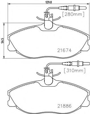 Set placute frana,frana disc PEUGEOT 607 (9D, 9U) (2000 - 2016) TEXTAR 2167403 piesa NOUA