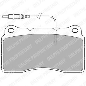 Set placute frana,frana disc PEUGEOT 807 (E) (2002 - 2016) DELPHI LP1516 piesa NOUA