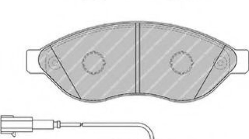 Set placute frana,frana disc PEUGEOT BOXER bus (2006 - 2016) FERODO FVR1924 piesa NOUA