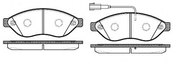 Set placute frana,frana disc PEUGEOT BOXER bus (2006 - 2016) REMSA 1237.12 piesa NOUA