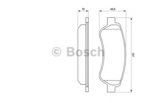 Set placute frana,frana disc PEUGEOT BOXER bus (2006 - 2016) BOSCH 0 986 494 110 piesa NOUA