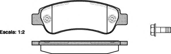Set placute frana,frana disc PEUGEOT BOXER bus (2006 - 2016) REMSA 1238.00 piesa NOUA