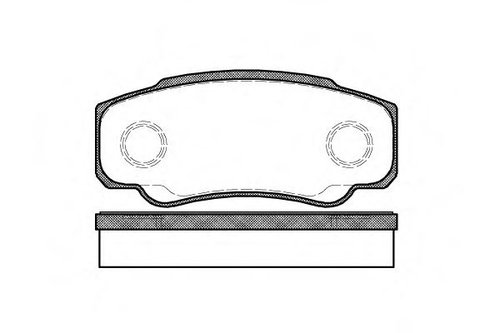 Set placute frana,frana disc PEUGEOT BOXER bus (244, Z) (2001 - 2016) REMSA 0961.00 piesa NOUA