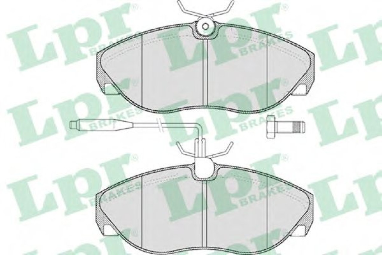 Set placute frana,frana disc PEUGEOT BOXER bus (230P) (1994 - 2002) LPR 05P493 piesa NOUA