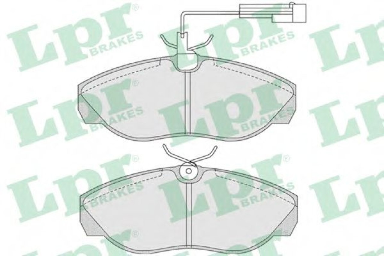 Set placute frana,frana disc PEUGEOT BOXER bus (230P) (1994 - 2002) LPR 05P774 piesa NOUA