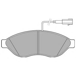 Set placute frana,frana disc PEUGEOT BOXER caroserie (2006 - 2016) DELPHI LP2498 piesa NOUA