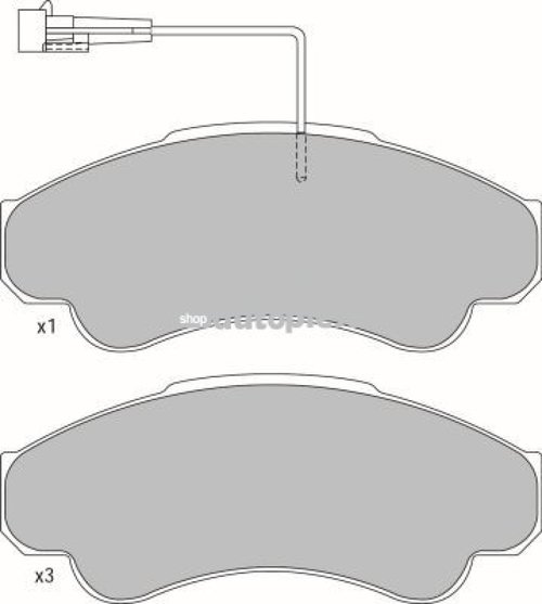 Set placute frana,frana disc PEUGEOT BOXER caroserie (244) (2001 - 2016) KRIEGER 0950006335 piesa NO...