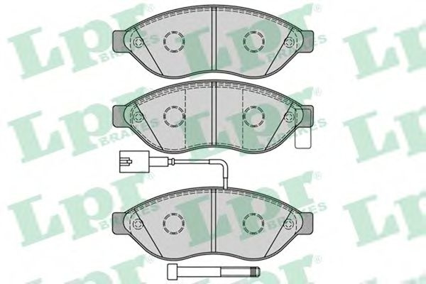 Set placute frana,frana disc PEUGEOT BOXER caroserie (2006 - 2016) LPR 05P1287 piesa NOUA