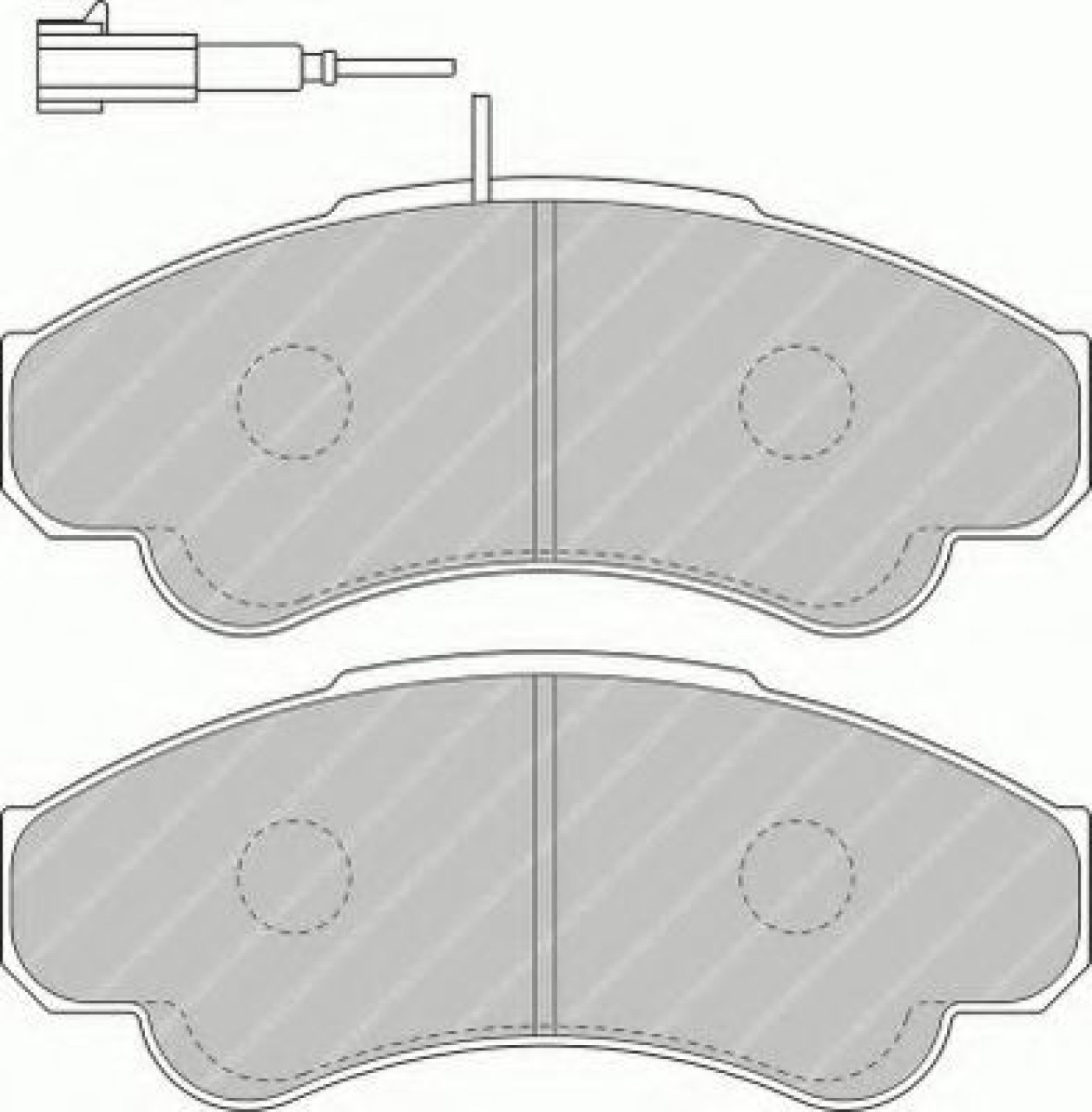 Set placute frana,frana disc PEUGEOT BOXER caroserie (244) (2001 - 2016) FERODO FVR1479 piesa NOUA