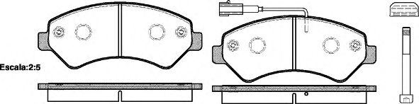 Set placute frana,frana disc PEUGEOT BOXER caroserie (2006 - 2016) REMSA 1275.01 piesa NOUA