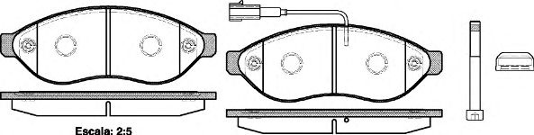 Set placute frana,frana disc PEUGEOT BOXER caroserie (2006 - 2016) REMSA 1237.01 piesa NOUA