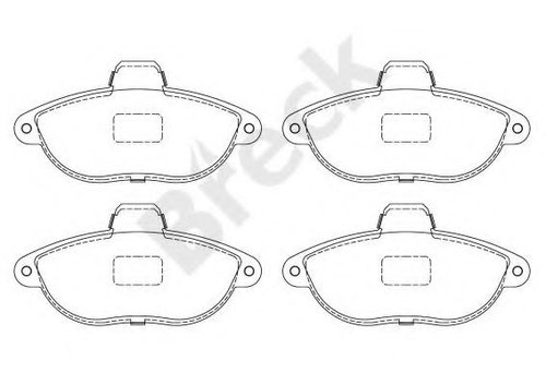Set placute frana,frana disc PEUGEOT EXPERT (224) (1995 - 2016) Break 23042 00 701 10 piesa NOUA