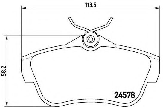 Set placute frana,frana disc PEUGEOT EXPERT Tepee (VF3V) (2007 - 2016) BREMBO P 61 095 piesa NOUA