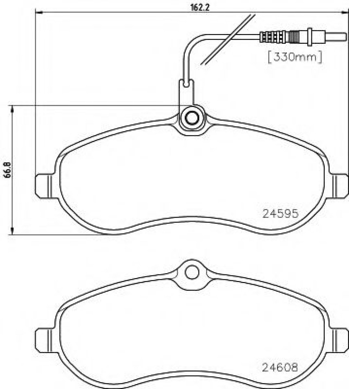 Set placute frana,frana disc PEUGEOT EXPERT Tepee (VF3V) (2007 - 2016) TEXTAR 2459501 piesa NOUA