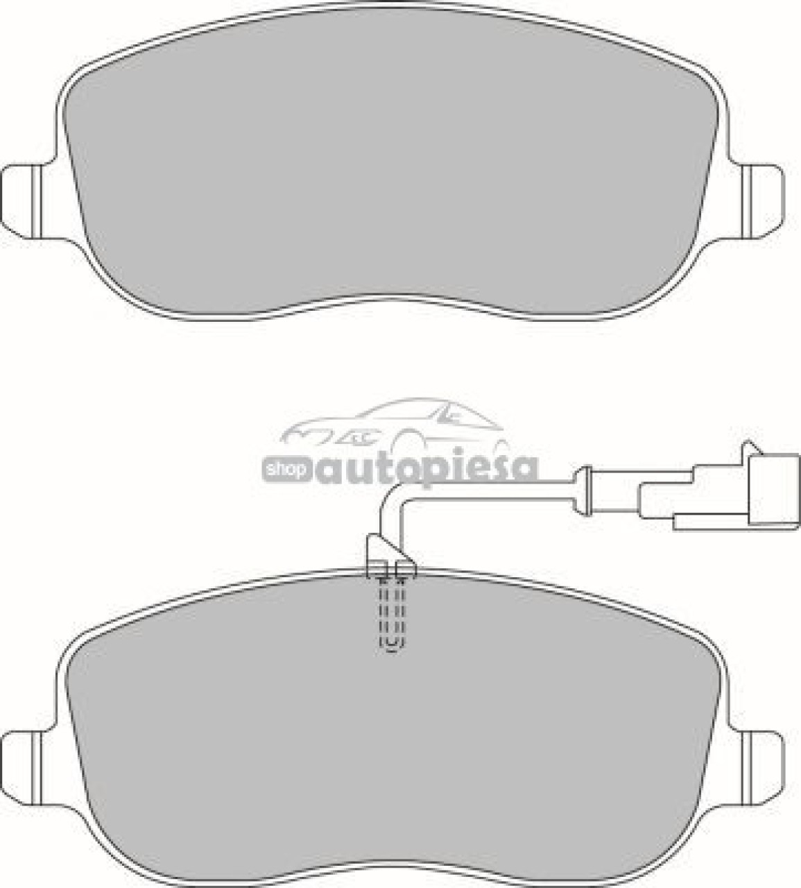 Set placute frana,frana disc PEUGEOT EXPERT Van (222) (1995 - 2016) KRIEGER 0950006379 piesa NOUA