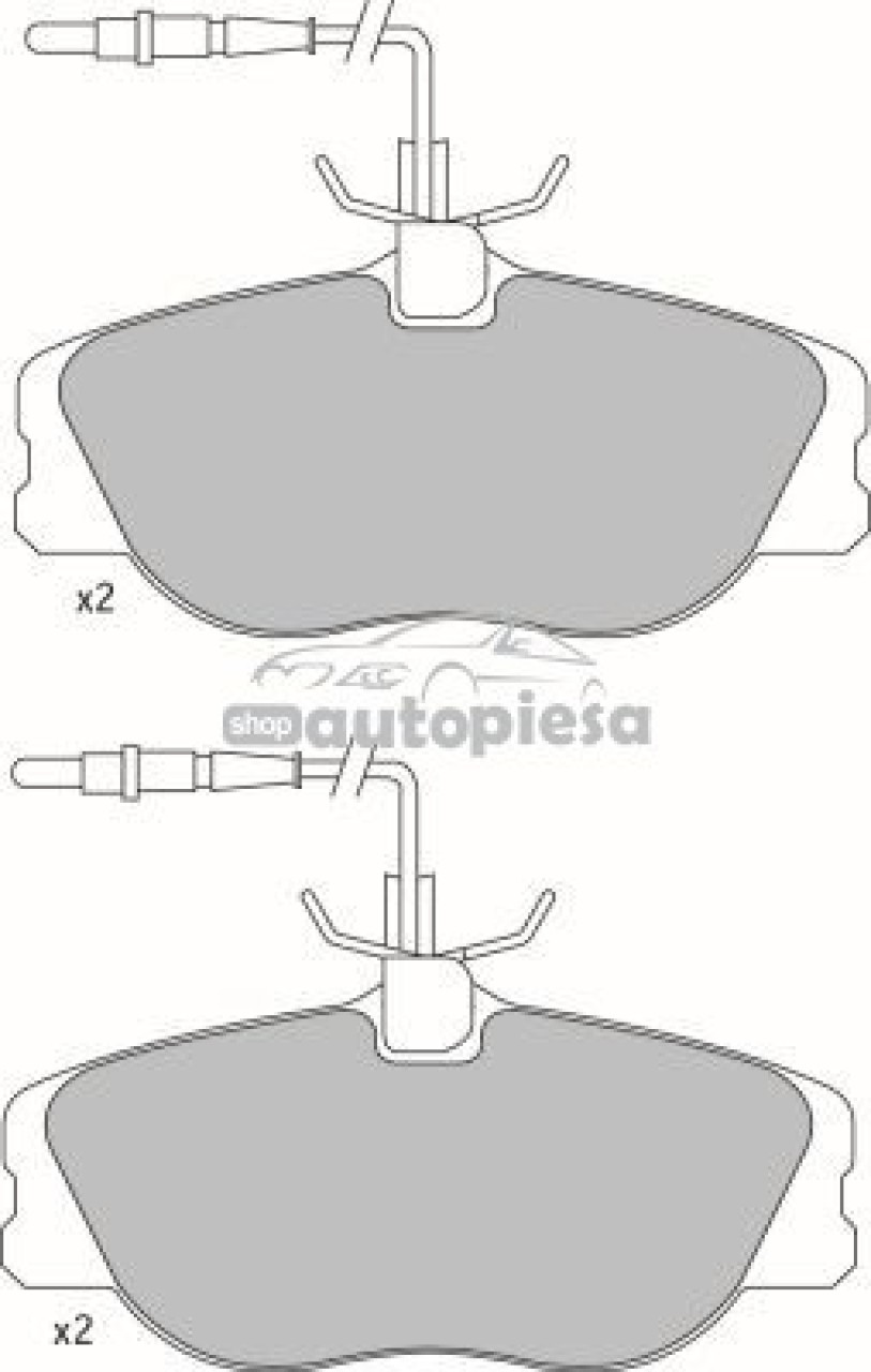 Set placute frana,frana disc PEUGEOT EXPERT Van (222) (1995 - 2016) KRIEGER 0950006366 piesa NOUA