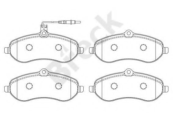 Set placute frana,frana disc PEUGEOT EXPERT caroserie (VF3A, VF3U, VF3X) (2007 - 2016) Break 24595 00 701 00 piesa NOUA
