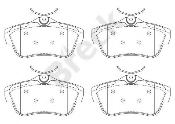 Set placute frana,frana disc PEUGEOT EXPERT caroserie (VF3A, VF3U, VF3X) (2007 - 2016) Break 24578 00 702 00 piesa NOUA